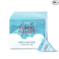 ETUDE Baking Powder Crunch Pore Scrub (0.25 Fl Oz x 24 Pouches), Facial Scrub, 43.5% Baking Powder for Deep Cleansing, Gentle Exfoliation, Cooling Effect, Hydrating, Korean Skin Care, Beauty