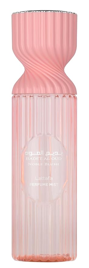 Lattafa Badee Al Oud Noble Blush Perfume Mist 250ml – Body Spray with Rose Milk, Almond, Meringue, Sandalwood, Vanilla & Musk Notes