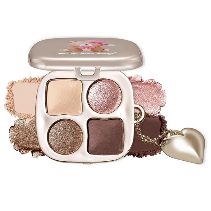 Warm Peach Nude Eyeshadow Palette – Matte & Shimmer High Pigment Blendable Long-Lasting Everyday Eye, Champagne Glow & Warm Neutral Contour Makeup Palette, Perfect for Blue, Green & Brown Eyes