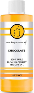 Just Essence Chocolate Fregrance Perfume Oil for Perfume Making, Personal Body Oil, Soap, Lotion, Candle Making & Incense | Premium Quality Undiluted & Alcohol Free | 16 Fl Oz