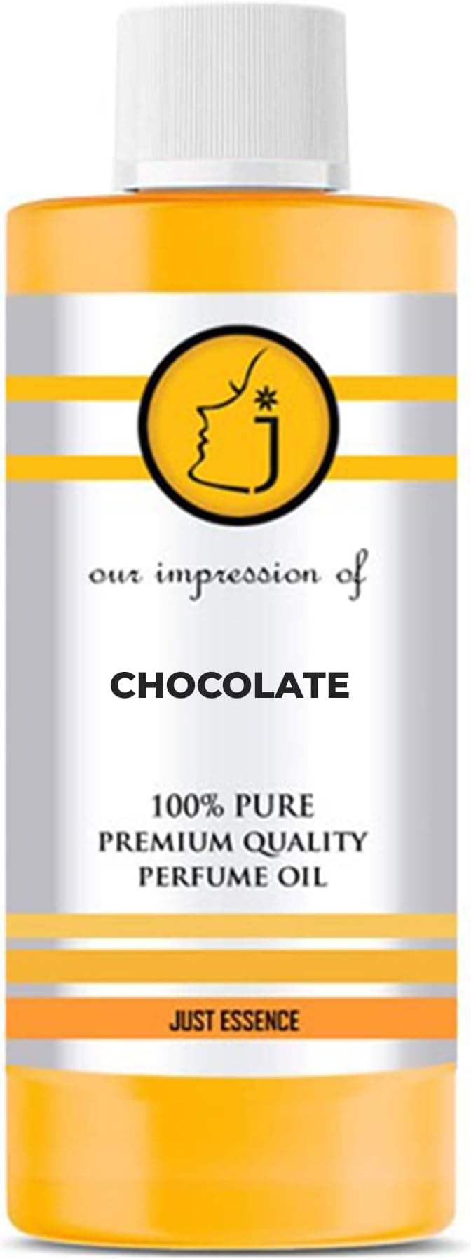 Just Essence Chocolate Fregrance Perfume Oil for Perfume Making, Personal Body Oil, Soap, Lotion, Candle Making & Incense | Premium Quality Undiluted & Alcohol Free | 16 Fl Oz