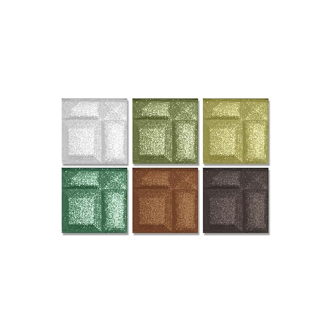 L.A. COLORS 6 Color Eyeshadow, Charming CES462 (Pack of 2)