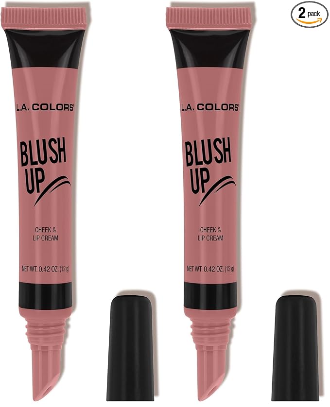 L.A. COLORS Blush Up Cheek & Lip Cream, Marvelous CBL546 (Pack of 2)
