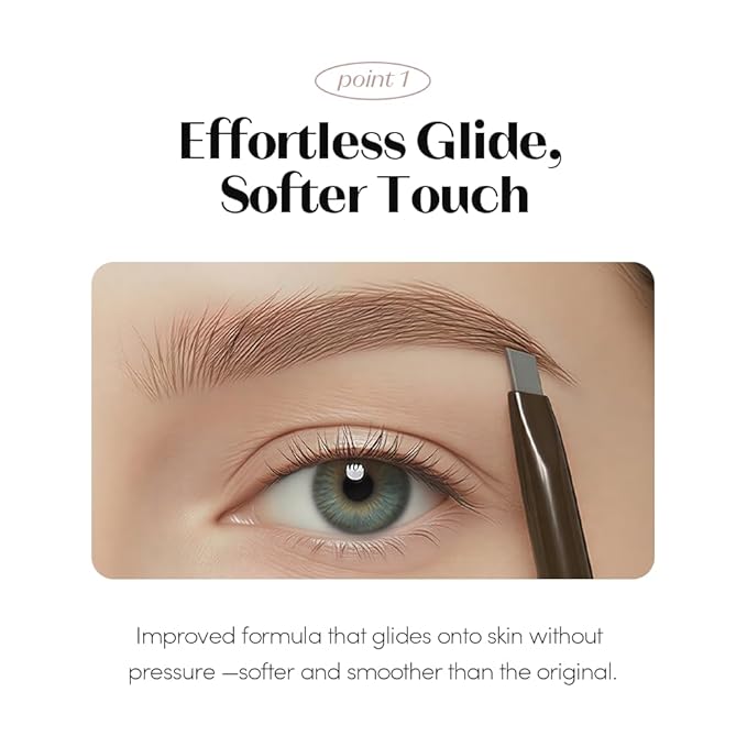 ETUDE Drawing Eye Brow Pro (Gray) Eyebrow Pencil for women, Microblading, Long Lasting, Soft Textured Natural Daily Look, Korean Makeup, Beauty (0.008 Ounce)