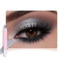 2in1 Shimmer Cream Eye Shadow Stick-Dazzling Grey, Eyeliner Pencil Eyeshadow Palette Makeup, Waterproof Long Lasting Brightener, Crease Proof & Smudge Resistant, Cream Eyeshadow with Built-in Smudger
