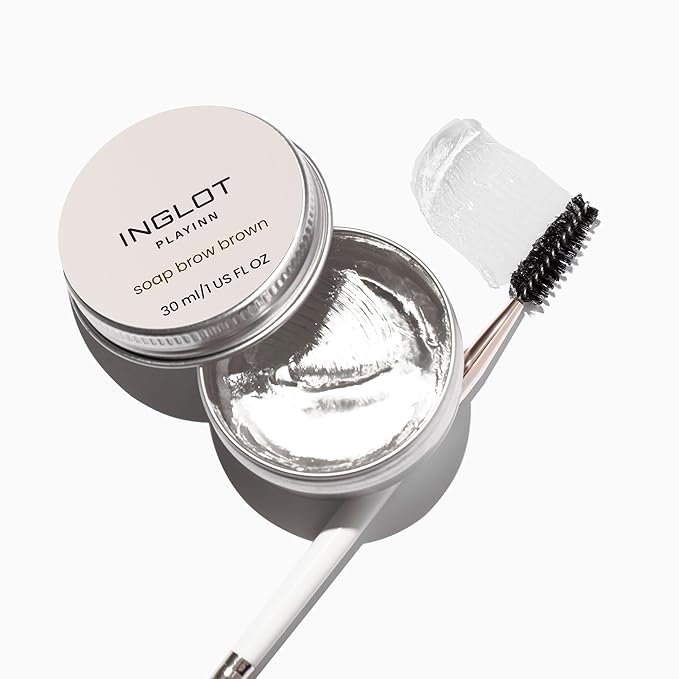 INGLOT Playinn Soap Brow - Eyebrow Styling | Fixing Brow Wax | Long-Lasting Lamination Effect | Precise Styling | 1 US FL OZ