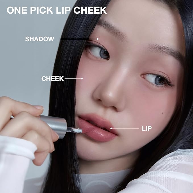 HEVVY MAKEUP Blurring Slip Fit Lip and Cheek Stain, Korean Airy Velvet Matte Lip Tint Stain with Creamy Soft Texture, Long Lasting & Lightweight Lip and Cheek Tint - Cotton Coral 0.13 fl oz / 3.7 ml
