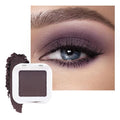evpct Matte Shimmer Eggplant Purple Eyeshadow Palette Makeup for Older Women Brown Eyes, Deep Dark Mauve Plum Purple Cream Eye Shadow Palette Single for Older Women, Monochrome Long Lasting Eyeshadow