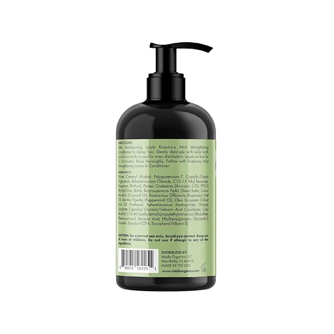 Mielle - Rosemary Mint - Biotin Infused - Encourages Longer Hair Products for Stronger and Healthier Hair - Shampoo & New Conditioner Styling Bundle Set 2 PCS