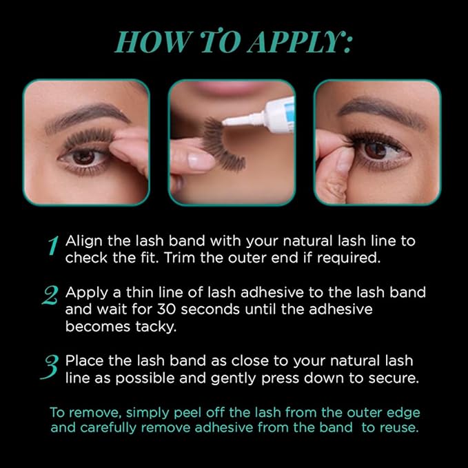 Ardell Natural False Eyelashes 105 - Black, Lightweight, Full Volume Strip Lashes for Eye-Enhancing Look, 4 Pack
