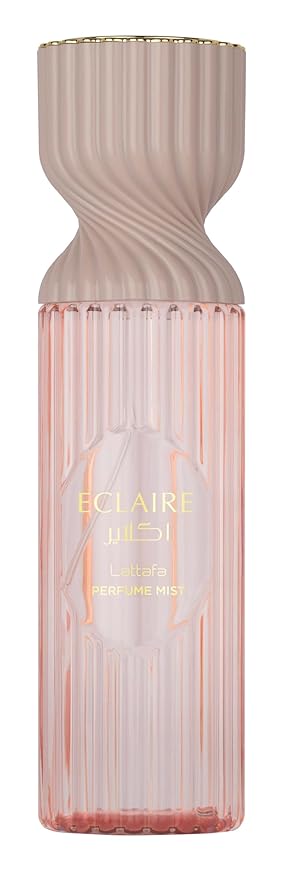 Lattafa Eclaire Perfume Mist 250ml – Body Spray with Caramel, Milk, Sugar, White Flowers, Honey, Vanilla, Praline & Musk for a Cozy, Gourmand Scent