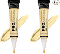 L.A. Girl Pro Conceal HD Concealer, Light Yellow Corrector, 0.28 Ounce (Pack of 2)