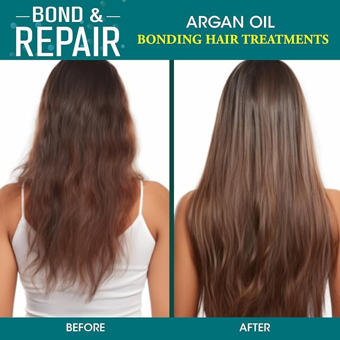 Hair Chemist Bond & Repair Bonding Hair Treatment Argan Conditioner for Damaged Hair 33.8 oz. | Bonding Conditioner for Damaged Hair | Repairing Hair Bond Conditioner | Color Safe & Paraben Free