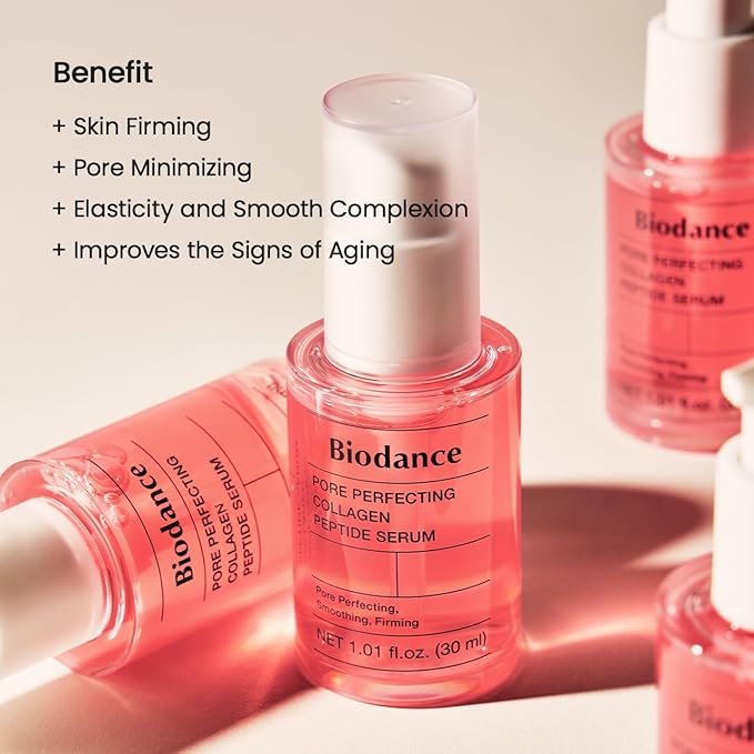 BIODANCE Pore Perfecting Collagen Peptide Serum, Skin Firming & Radiance, Plumping, Pore Care, Makeup Prep Serum for All Skin Types, Korean Skin Care, Mothers Day Gifts | 1.01 fl.oz