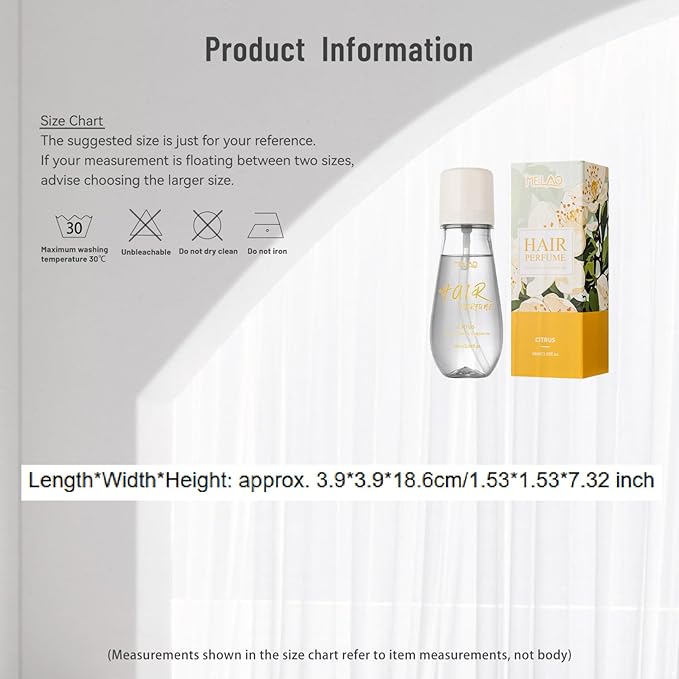 dPois Women’s Floral Hair Perfume Mist Orange Blossom Rose Scented Spray 2 Oz Travel Friendly Long Lasting Fragrance for Everyday Use Orange One Size