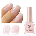 AZUREBEAUTY Jelly Pink Nail Polish Sheer Light Peach Translucent Color Quick Dry Natural Regular FingerNail Polish no Gel Home Salon DIY Women Gift