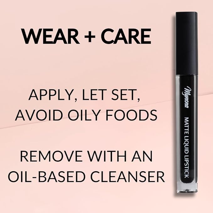 Long Lasting Lipstick with Lip Liner Combo | Waterproof & Transfer-Proof | Comfortable Hydrating with Shea Butter | Bold Pigment Matte Color Lip Stain | Talc-Free & Vegan Product that Performs | Pink