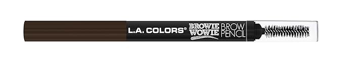 L.A. COLORS Browie Wowie Brow Pencil, Warm Brown CBP404 (Pack of 2)