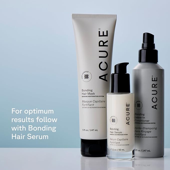 Acure Bonding Conditioner - Deep Moisture Conditioner for Women & Men w/Dry, Damaged, Fine, Dry, Damaged, Color Treated Hair, Cocoa Butter & Avocado Oil, Vegan, Sulfate Free - 8 fl oz (2 Pack)
