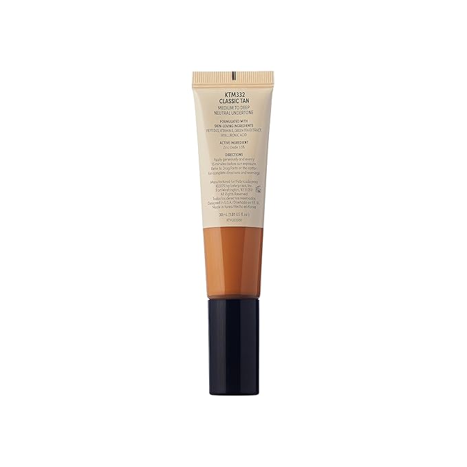 KISS NEW YORK Tinted Moisturizer with SPF 32 PA+++ (Classic Tan) 12 Hour Hydrating Sunscreen for Face, No White Cast for Dark Skin Tone, Natural Finish, Medium Coverage with Hyaluronic Acid, Vitamin E