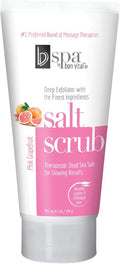 Bon Vital' BV Spa Exfoliating Salt Scrub Glows, Pink Grapefruit Body Scrub to Repair Dry Skin, Exfoliant Made with Dead Sea Salt, Jojoba, Olive, & Safflower Oil, Anniversary Gift for Women