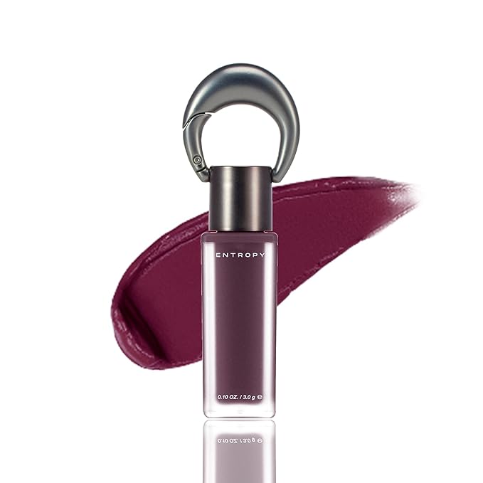 ENTROPY Makeup Matte Lip Tint – Soft Blur Line/Lightweight Velvet Matte Lip Tint, Soft Focus Finish, Natural MLBB Color, Long Lasting Lip Color - Violet Gem (Deep Berry Plum) | soft blur lip tint, velvet matte finish, lightweight lip tint
