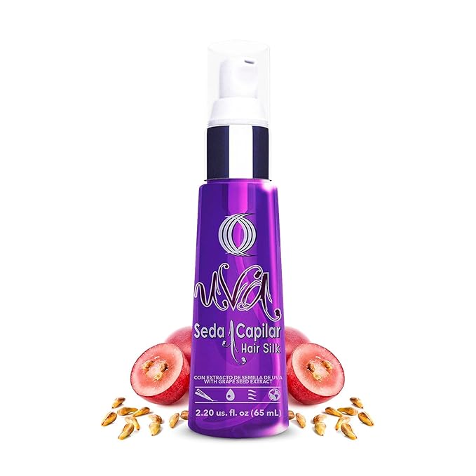 OURO Anti-Frizzy Hair Silk with Grape Seed Extract - Restores, Strengthens, Smooths, Provides Extreme Protection, Prevents Split Ends, Adds Shine (2.20 Fl Oz)