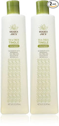 Trader Joe's Tea Tree Tingle Shampoo with Peppermint, Tea Tree and Eucalyptus Botanicals, 16-Ounces Pack of 2