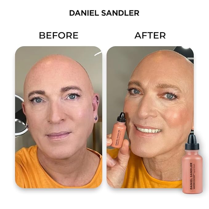 Daniel Sandler Watercolor Liquid Blush — Buildable, Blendable & Long-Lasting Liquid Blush for Cheeks, Lips, & Eyes — Lightweight & Water Resistant — For All Skin Types — Passion