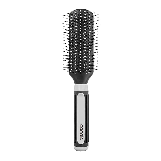 Conair Salon Results Detangling Hairbrush - For Men and Women, All Hair Types with Nylon Bristles