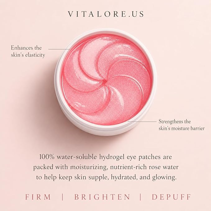 Under Eye Patches for Dark Circles & Puffiness – Collagen, Caffeine & Niacinamide Eye Masks – Hydrating Depuffing Anti-Aging Under Eye Patches for Bags & Fine Lines- 60 ct.