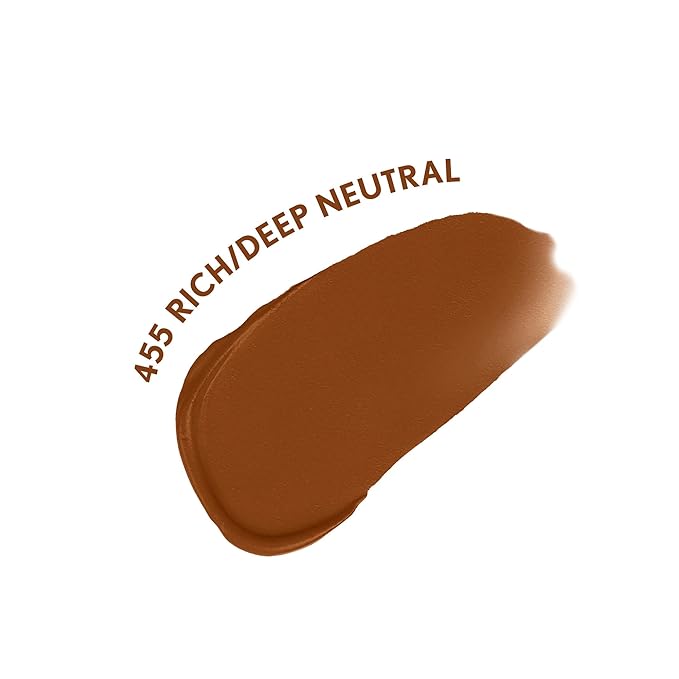 COVERGIRL Clean Fresh Blurring Skin Tint with SPF 30, 455 Rich/Deep Neutral, Liquid Foundation, Soft Matte Finish, Smooths, Brightens, Blurs Pores, Mineral Sunscreen, Vegan Formula