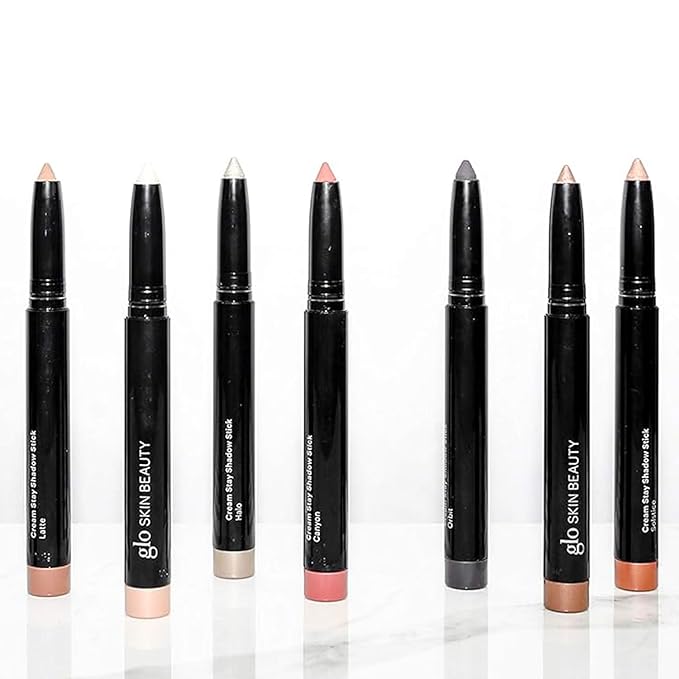 Glo Skin Beauty Cream Stay Shadow Stick (Shell) - Multi-Purpose Eyeshadow Mineral Makeup Can Also Be Used as Liner on Lips or Cheeks, 12-Hours of Wear