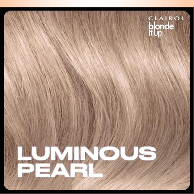 Clairol Blonde It Up Crystal Glow Toners Demi-Permanent Hair Dye, Luminous Pearl Hair Color, Pack of 2