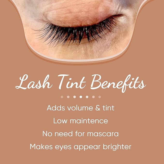 Lash Color Kit Instant Black Eyelash Color 8ml Easy to Use with Natural Results for Beginner Salon Beauty