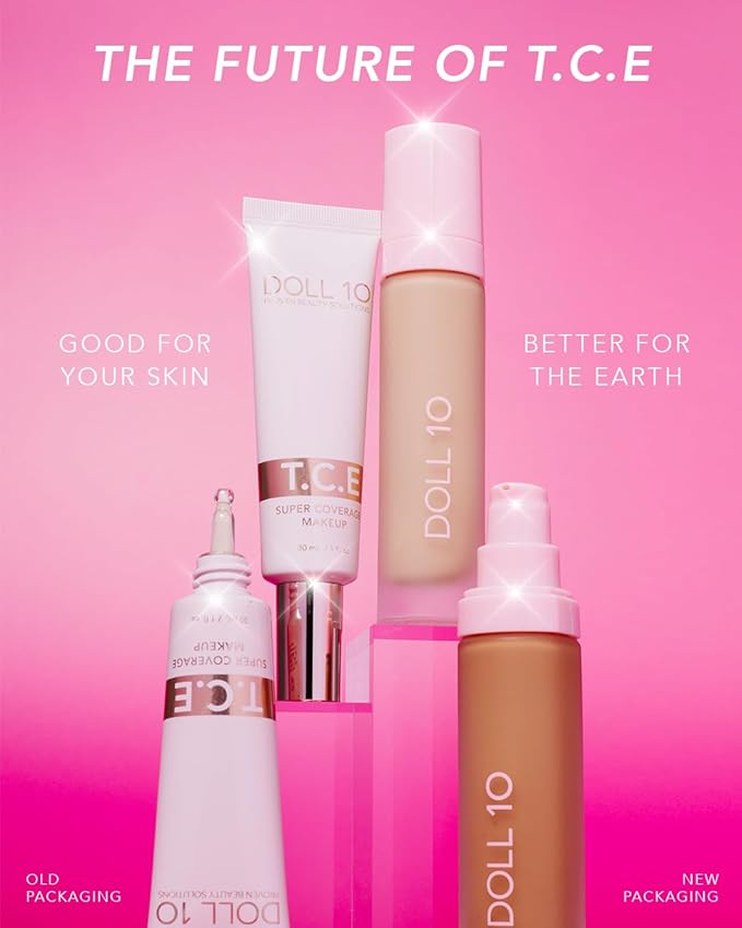 T.C.E This Covers Everything Super Coverage Serum Makeup with Peptides (Deep/Rich, One Size)