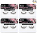Ardell Wispies Eyelashes - Black, Lightweight, Natural Look False Eyelashes, Reusable Strip Wispy Lashes, 4 Pack