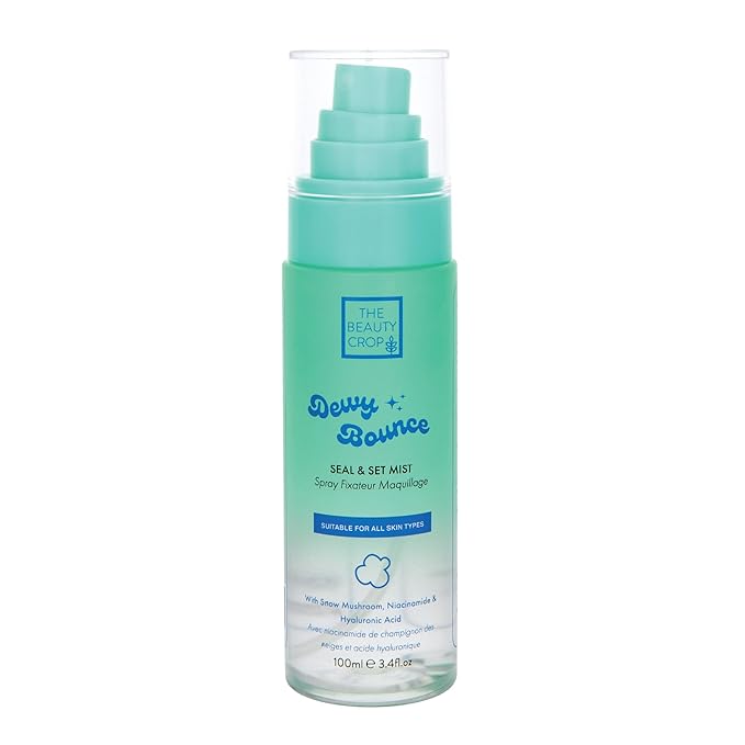 The Beauty Crop Dewy Bounce Seal & Set Mist - Hydrating Setting Spray for Radiant Glow - 100 ml