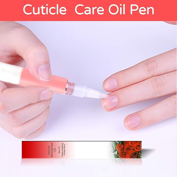 12pcs Nail Cuticle Oil Pen Gel Nail Oil Pen Nail Nourishment Polish With Vitamins Moisturized Gel Nail Polish Repair Pen For Gel Nails Care Cuticle Oils