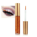 LAIKME Glitter Eyeliner Liquid, Orange Shimmer Eyeliner, Long-Wearing & Smudge-Proof, Waterproof, Ultra-Fine Tip & Smooth Application, Sparkle Glitter Eye Liner, Vibrant Eye Makeup for Festival Party