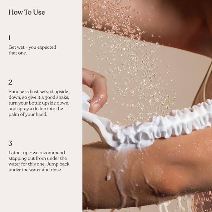 sundae Limited Edition Gingerbread Whipped Body Wash Shower Foam with Kakadu Plum & Finger Lime 8.9 fl oz, 265ml