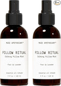 Muse Apothecary Pillow Ritual - Aromatic, Calming and Relaxing Pillow Mist, Linen and Fabric Spray - Infused with Natural Aromatherapy Essential Oils - 4 oz, Fleur du Lavender, 2 Pack