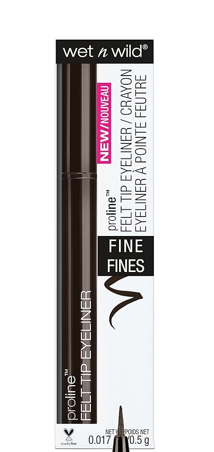 wet n wild Proline Felt Tip Eyeliner Dark Brown,.017z