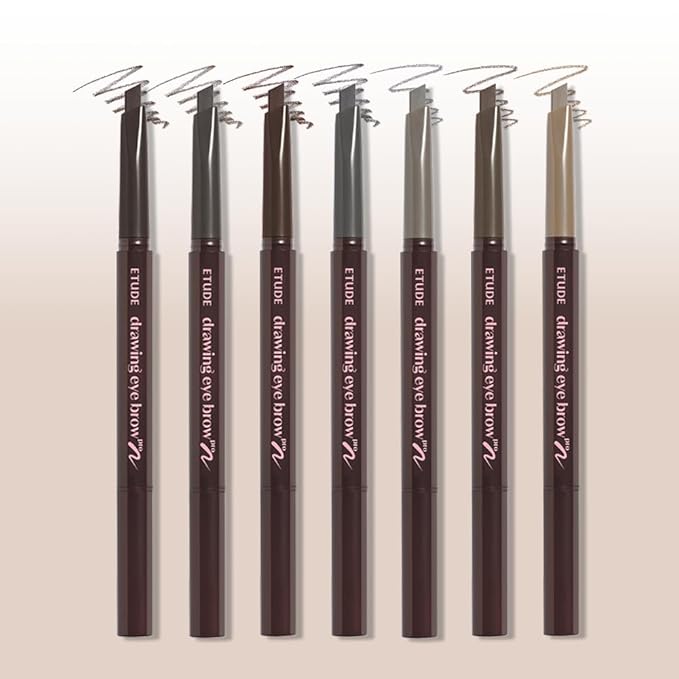 ETUDE Drawing Eye Brow Pro (Gray) Eyebrow Pencil for women, Microblading, Long Lasting, Soft Textured Natural Daily Look, Korean Makeup, Beauty (0.008 Ounce)