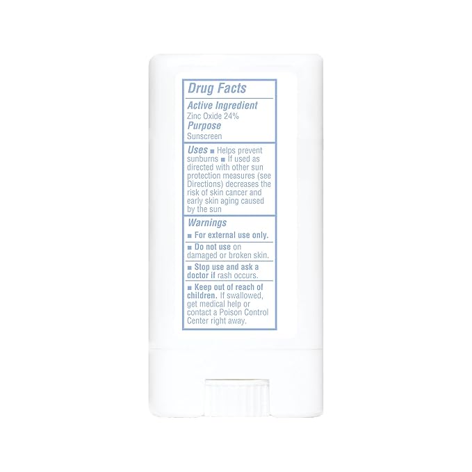 Thinksport SPF 30 Sport Sunscreen Stick with Zinc Oxide, 0.64 oz – Safe, Natural, Water Resistant Sunscreen Stick – Mineral UVA/UVB Sun Protection – Reef Safe Sunscreen
