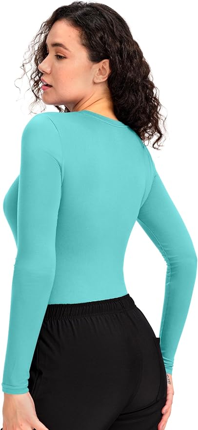 COZYFIT Scrub Undershirts Long Sleeve Women - Underscrub Comfort Tee