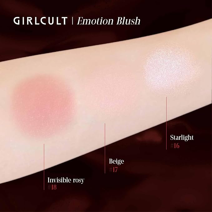 GIRLCULT Cream-to-Powder Blush – Soft Matte Cream Blush for Natural Flush, Skin-Like Texture, Buildable Nude Glow for Cheeks (#18)