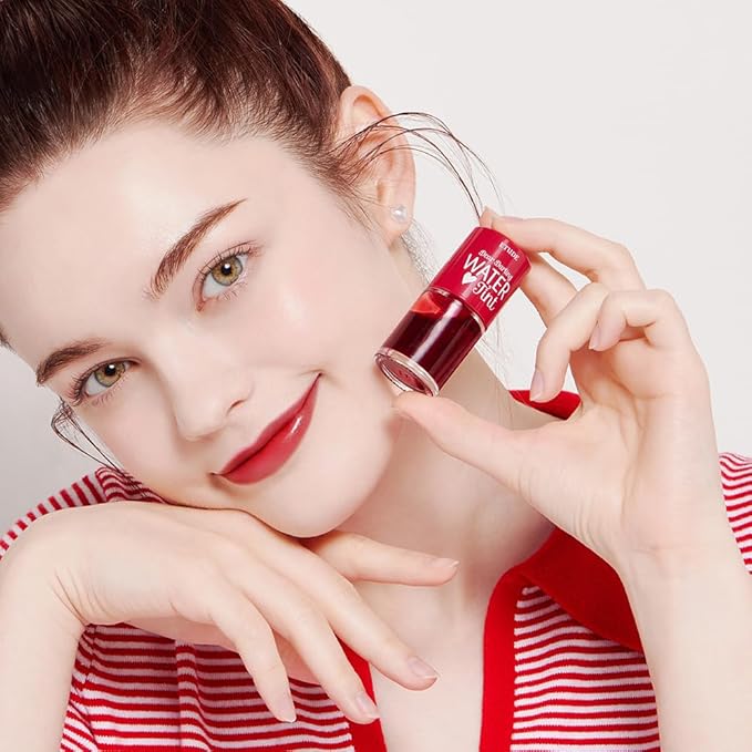 ETUDE Dear Darling Water Tint – Pomegranate Ade | Korean Lip Stain & Lip Tint for Hydrated Pink Lips, Smudge-Proof Long-Lasting Lip & Cheek Makeup | K-Beauty Gift, Stocking Stuffers