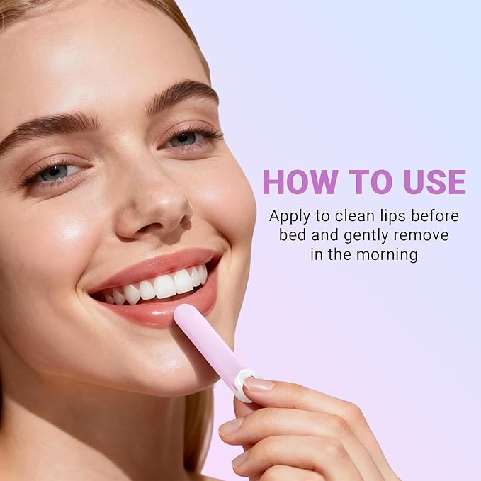 iMethod Overnight Lip Mask - Hydrating Lip Butter Balm with Hyaluronic Acid, Lip Moisturizer For Very Dry Lips, Lip Sleeping Mask to Nourish & Repair Cracked Lips, Smoothes Fine Lines - Grape