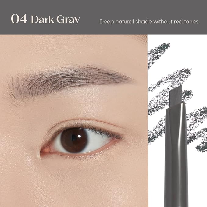 ETUDE Drawing Eye Brow Pro (Gray) Eyebrow Pencil for women, Microblading, Long Lasting, Soft Textured Natural Daily Look, Korean Makeup, Beauty (0.008 Ounce)